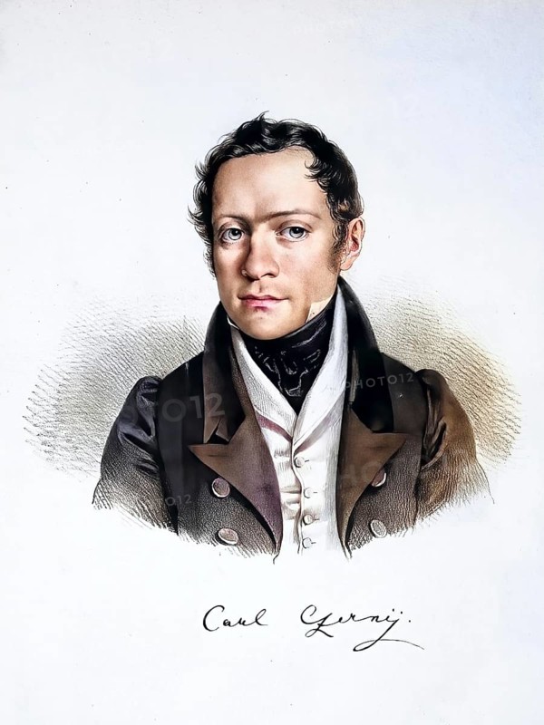 Carl Czerny (born 21 February 1791 in Vienna, died 15 July 1857 in Vienna) was an Austrian composer, pianist and piano teacher, Historic, digitally restored reproduction from a 19th century original, Record date not stated