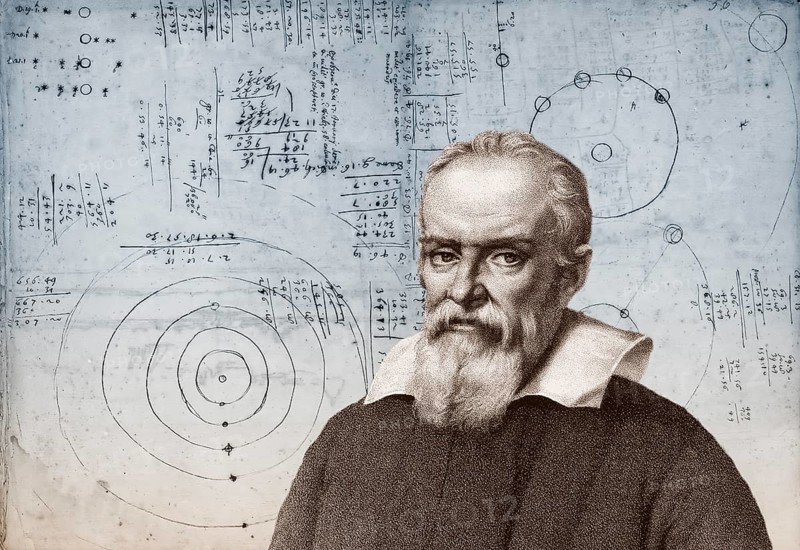 Galileo Galilei, 1564, 1642, Italian astronomer, handwritten scientific notes