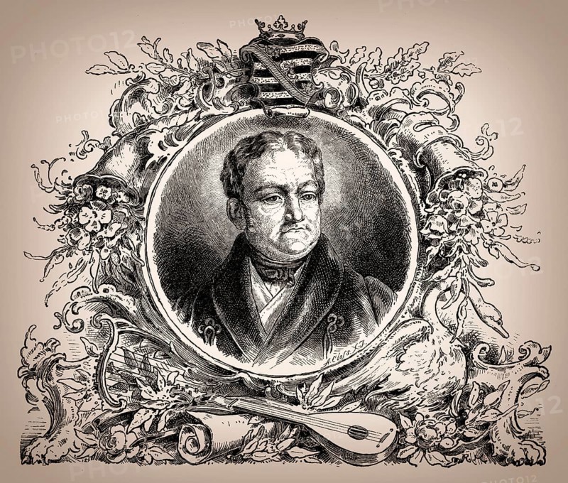 Karl August, or Charles Augustus, 1757 – 1828, the sovereign Duke of Saxe-Weimar and of Saxe-Eisenach