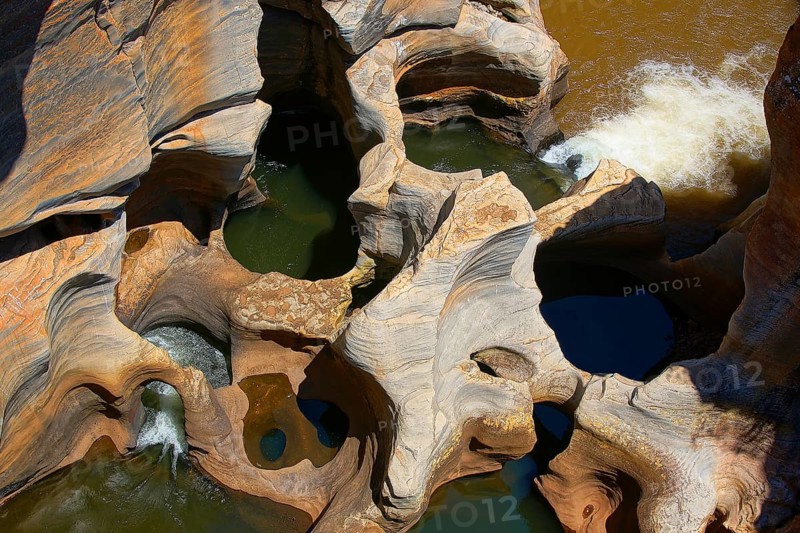 South Africa, Africa, Bourke's Luck Potholes, rocky landscape, Mpumalanga