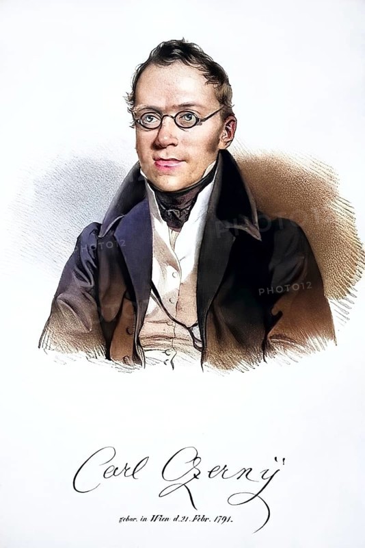 Carl Czerny, 21 February 1791, 15 July 1857, was an Austrian composer, pianist and piano teacher, Historic, digitally restored reproduction from a 19th century master, Record date not stated
