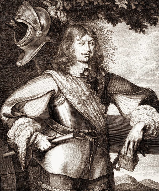 Carl Gustaf Wrangel, 1613 - 1676, a Swedish noble, statesman and military commander in the Thirty Years' War