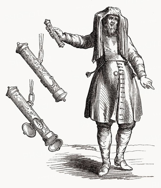 Ein Jude mit einer Mezuzah, 18. Jahrhundert