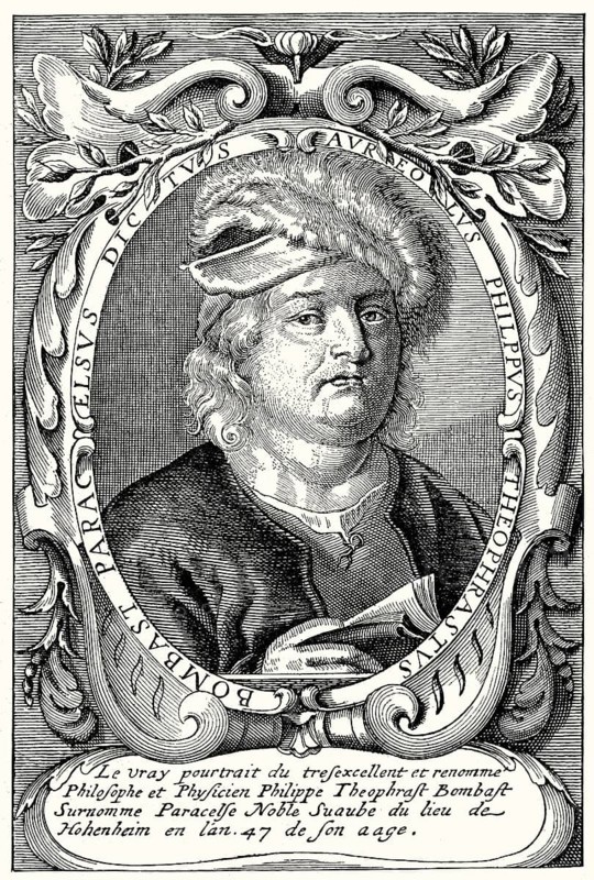 Philippus Theophrastus Aureolus Bombast von Hohenheim or Paracelsus, 1493, 1541, Swiss alchemist, astrologer