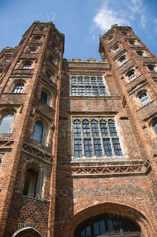 Layer Marney Tower the tallest Tudor gatehouse in England built 1520, Layer Marney, Essex, England, United Kingdom