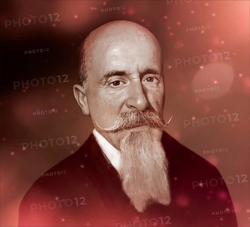 Carlo Lorenzini, 1826 – 1890, better known by the pen name Carlo Collodi, Italian author, humourist, and journalist, known for his fairy tale novel The Adventures of Pinocchio, digitally optimized based on a painting by Alfonso Holländer
