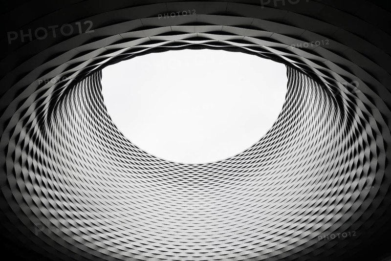 Hall ceiling, modern architecture, new Messe Basel building, architects Herzog and de Meuron, Basel, Canton of Basel-Stadt, Switzerland