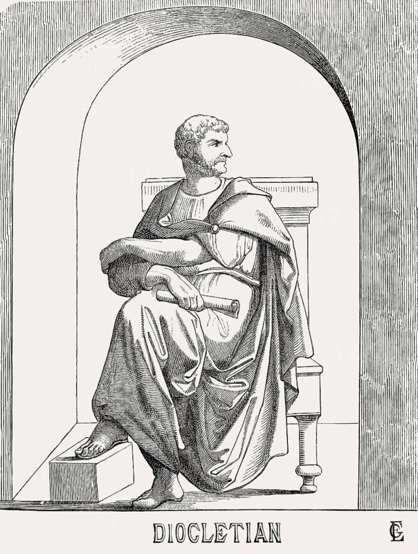 Diocletian or Diocles, 244–312, Roman emperor from 284 to 305