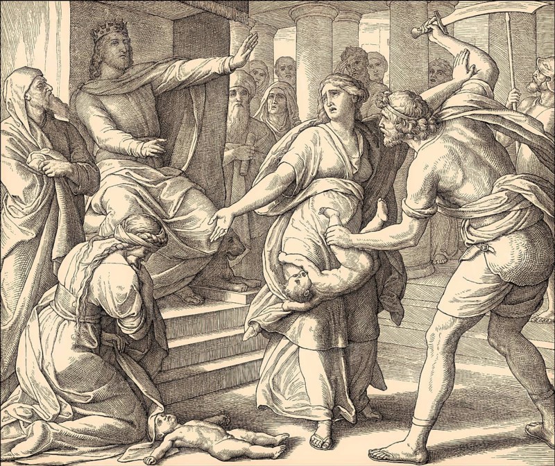 The Judgment of Solomon, Old Testament, by Julius Schnorr von Carolsfeld