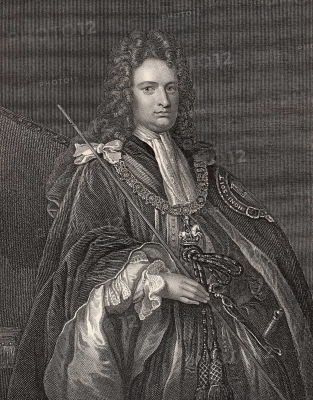 Robert Harley, 1st Earl of Oxford and Earl Mortimer, 1661-1724, a British politician and statesman