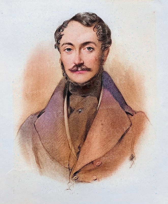 Karl Friedrich Wilhelm Emich Prince of Leiningen (born 12 September 1804 in Amorbach died 13 November 1856 at Waldleiningen Castle) was the third Prince of Leiningen, Historical, digitally restored reproduction from a 19th century original, Record date not stated