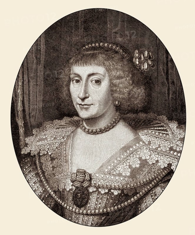 Elizabeth Stuart, the Winter Queen, 1596 - 1662, as the wife of Frederick V, Elector Palatine, Electress Palatine, Queen of Bohemia