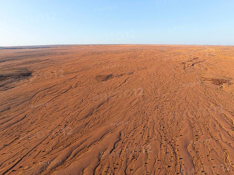 Endless space, aerial view, structure of desert landscape, Erongo, Damaraland, Namibia