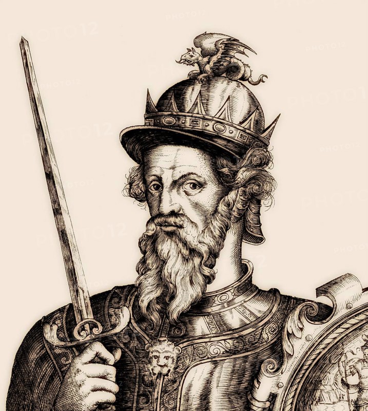 William I, ca. 1028, 1087, known as William the Conqueror, the first Norman King of England