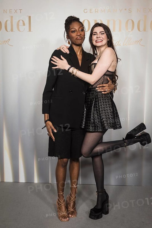 Toni Dreher-Adenuga and Klaudia Giez at the preview of the 21st season of Germany's Next Topmodel - by Heidi Klum on 09.02.2026 at Zoopalast Berlin