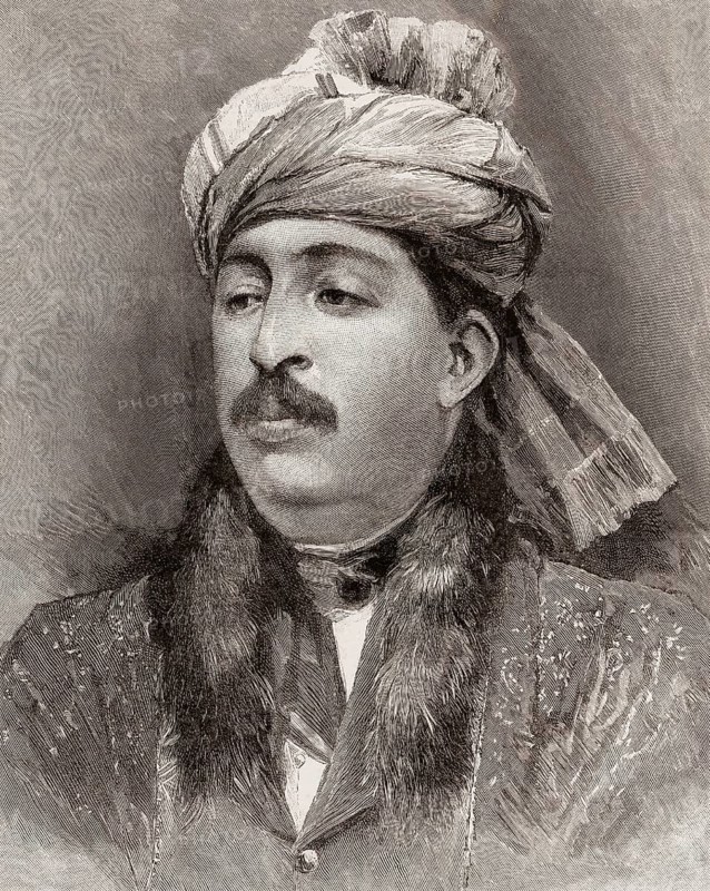 Ayub Khan, 1857 – 1914, Afghan military commander, governor of Herat Province, digitally optimized