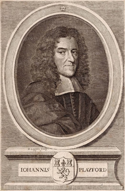Portrait of John Playford, 1623–1686, a London bookseller, publisher of books on music theory, minor composer and member of the Stationers' Company, digitally optimized