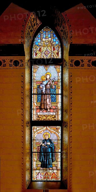 Saint Paul of the Cross cathedral, Stained Glass windows, Rousse, Bulgaria