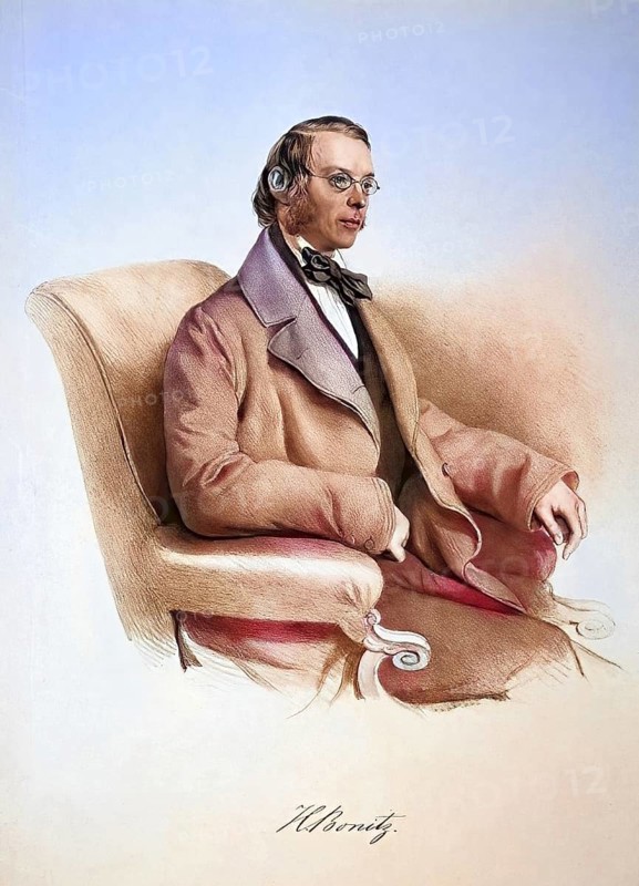 Hermann Bonitz (born 29 July 1814 in Langensalza (Thuringia), died 25 July 1888 in Berlin) was a philologist, philosopher and school reformer in Vienna and Berlin, Historical, digitally restored reproduction from a 19th century original, Record date not stated