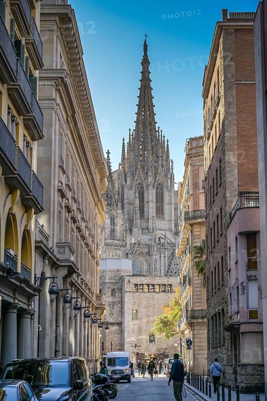 Old Town, Cathedral, Catedral de la Santa Creu i Santa Eulalia, Barcelona, Catalonia, Spain