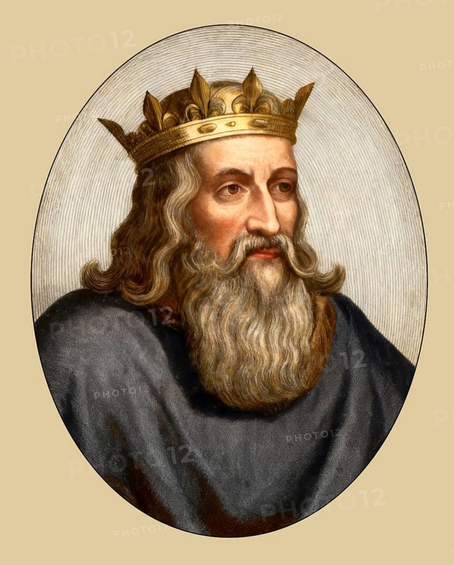 Clovis, Chlodovechus, Chlodwig I, Chlodowech, 466-511, King of the Franks of the Merovingian dynasty, digitally edited