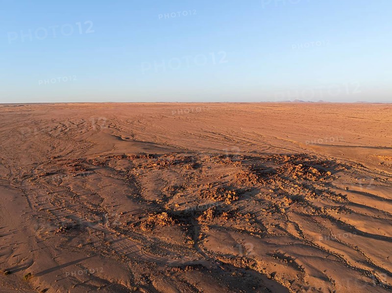 Aerial view, desert landscape, Erongo, Damaraland, Namibia