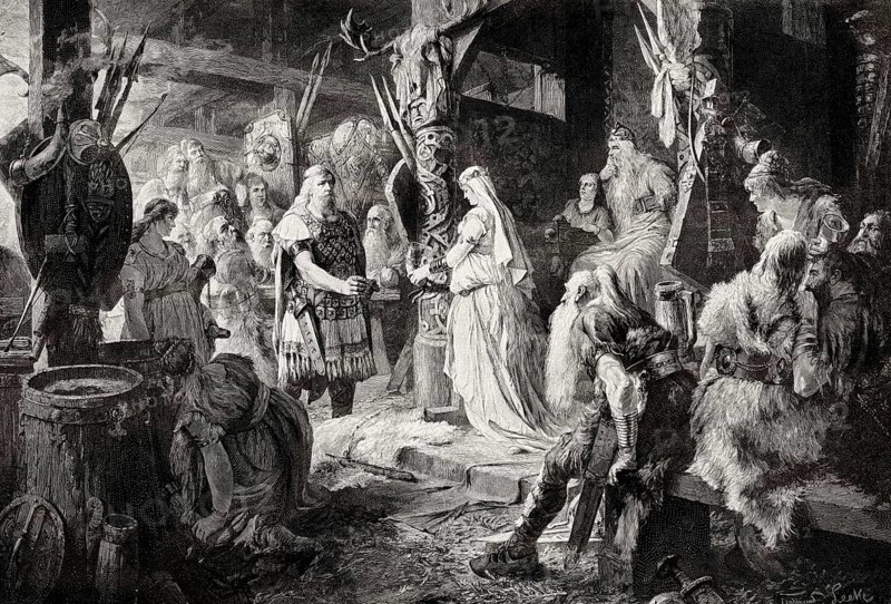 Frithjof at King Ring, king of Ringerike, Frithjof's Saga
