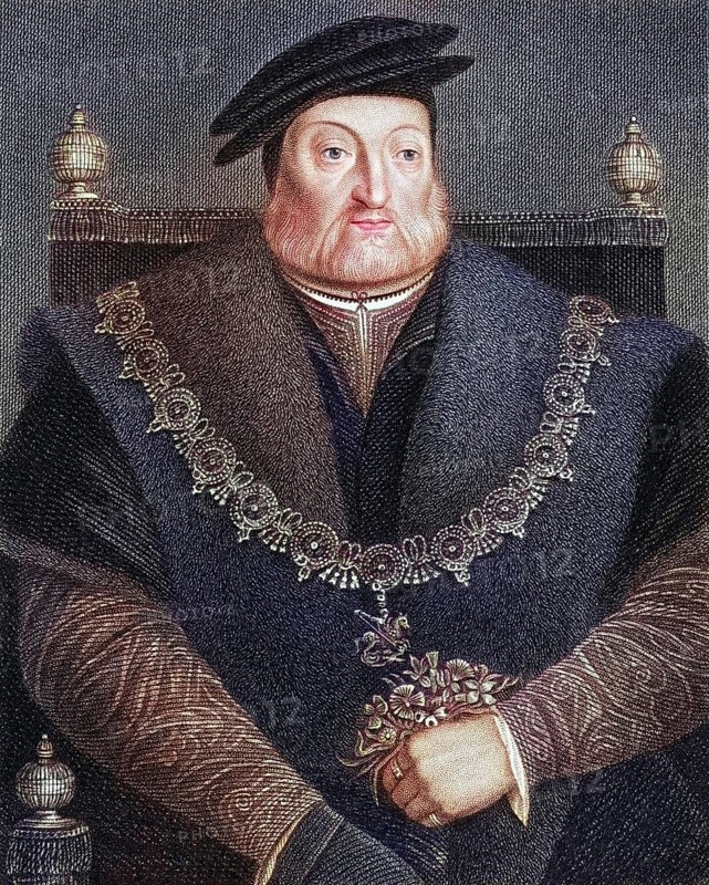 Charles Brandon, 1st Duke of Suffolk, Viscount Lisle c. 1484/1545, English courtier. From the book Lodge's British Portraits published in London 1823, Historic, digitally restored reproduction from a 19th century original, Record date not stated