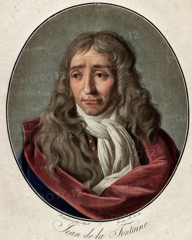 Jean de La Fontaine (8 July 1621 to 13 April 1695) was a French writer, digitally enhanced reproduction of a 19th century original, historical
