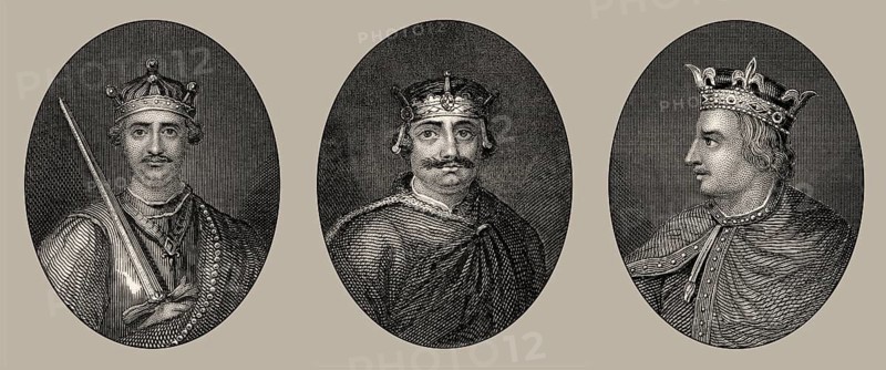 Könige von England, Wilhelm I., Wilhelm II., Heinrich I., 11. und 12. Jahrhundert, Haus der Normandie