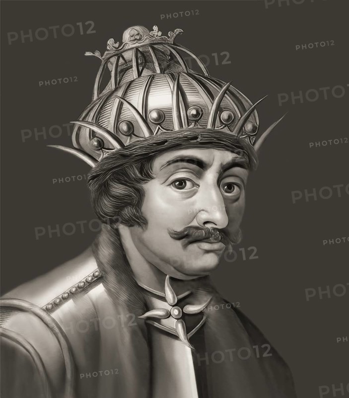 Theodoric the Great, Flavius Theodericus Rex, ca 454-526, king of the Ostrogoths from the Amali family, regent of the Visigoths and Italy, digitally edited