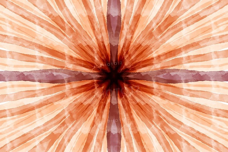 An abstract watercolor pattern featuring earthy tones with radiating lines converging at the center. Warm hues create a dynamic, organic design ideal for backgrounds