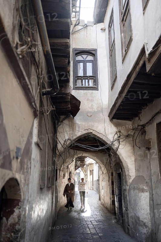 Damascus, Syria. December 10th 2025. The narrow streets and traditional Syrian houses of the walled city of Damascus, the oldest continuously inhabited city in the world. Syria
