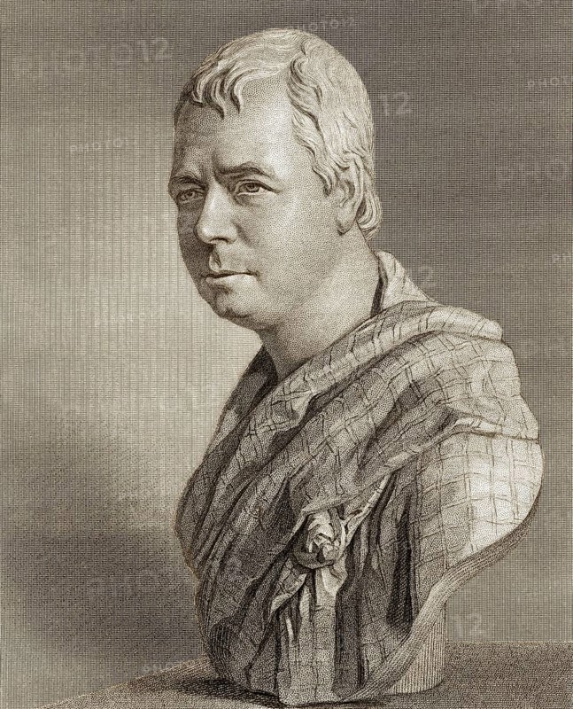 Sir Walter Scott, 1. Baronet von Abbotsford, 1771 - 1832, schottischer Dichter und Schriftsteller