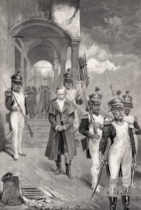 Execution of the anti-French agitator Johann Philipp Palm on 26 August 1806 at Braunau