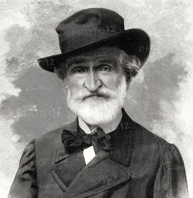 Giuseppe Verdi, 1813 – 1901, Italian opera composer, digitally edited