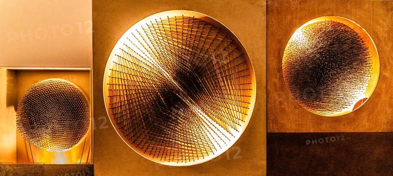 Cosmic Vision, Günther Uecker, 1961, Kunsthal with temporary exhibition 100 Years of Kinetic Art, kinetic art with light effects, Rotterdam, Netherlands