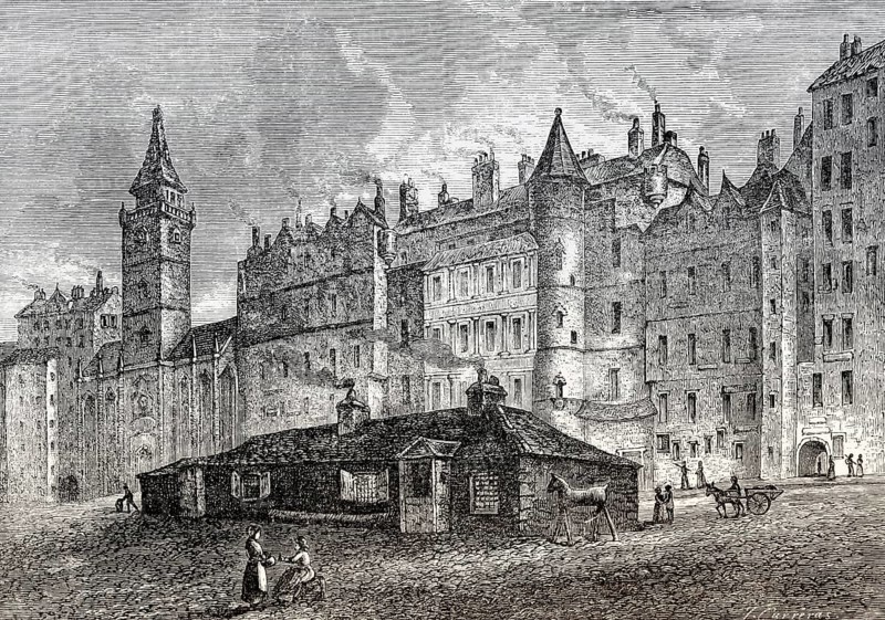 The Edinburgh City Guard House, High Street, Royal Mile, Edinburgh, Scotland, 19th century