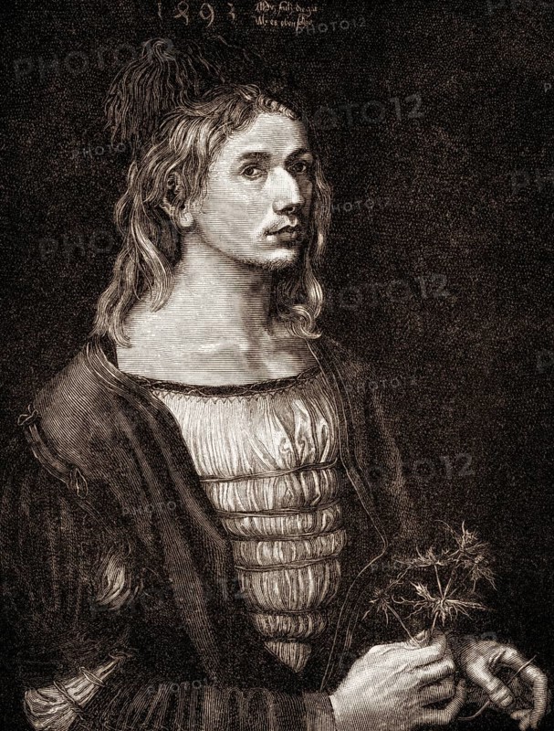 Albrecht Duerer the Younger, 1471 - 1528, a German painter, printmaker, mathematician and theorist at the time of humanism and the Reformation