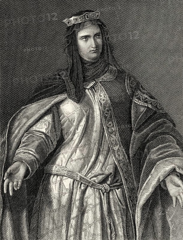Donna Isabella, character from the tragedy The Bride of Messina by Friedrich Schiller, 1759 - 1805