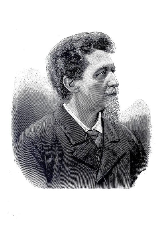 Friedrich Gerhard Rohlfs (born 14 April 1831 in Vegesack, Free Hanseatic City of Bremen, died 2 June 1896 in Rüngsdorf, district of Bonn) was a German African explorer and writer, authentic, digitally restored reproduction from a 19th century original, exact date of depiction unknown, Historical