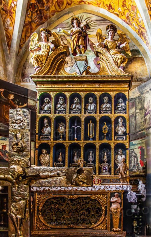 Reliquary altar of the Treasury Chapel, San Giusto Cathedral, Colle di San Giusto, Trieste, harbour town on the Adriatic, Friuli, Italy, Trieste, Friuli, Italy