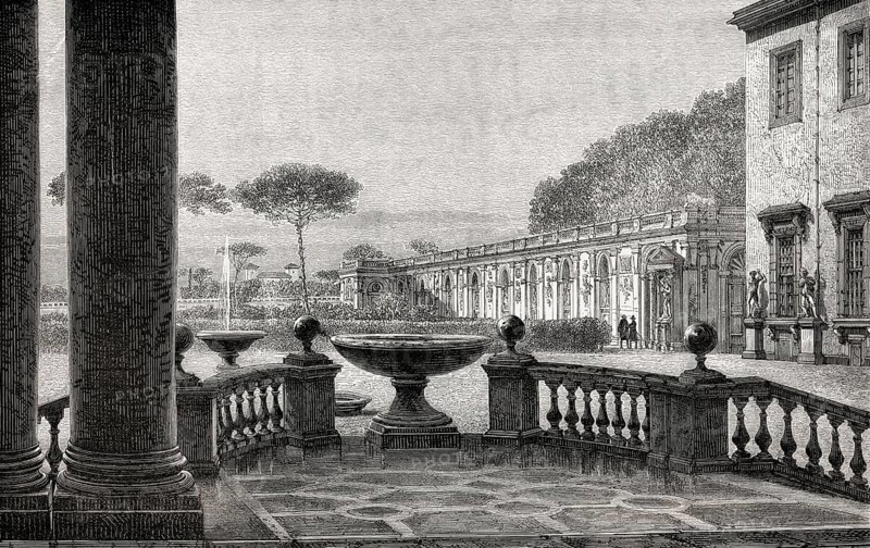The French Academy in Rome, Villa Borghese, Rome, Italy, 19th Century