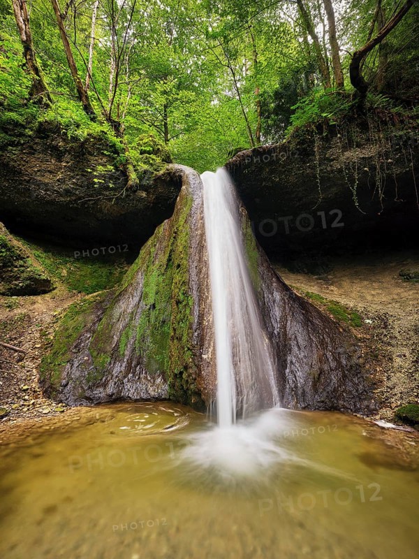 Schwarzenbach Waterfall, Baar, Canton Zug, Switzerland