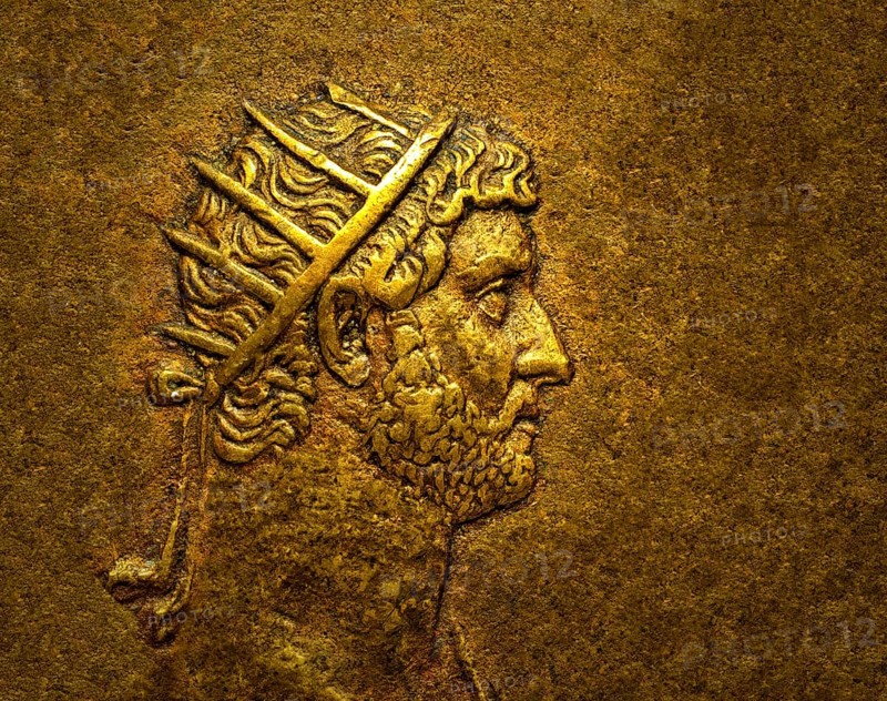 Hadrian or Publius Aelius Hadrianus Augustus, 76 - 138, Roman emperor, digitally edited
