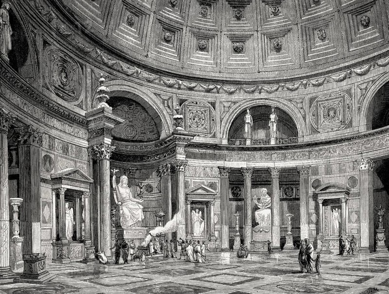 The Pantheon, Rome, Italy, 19th Century