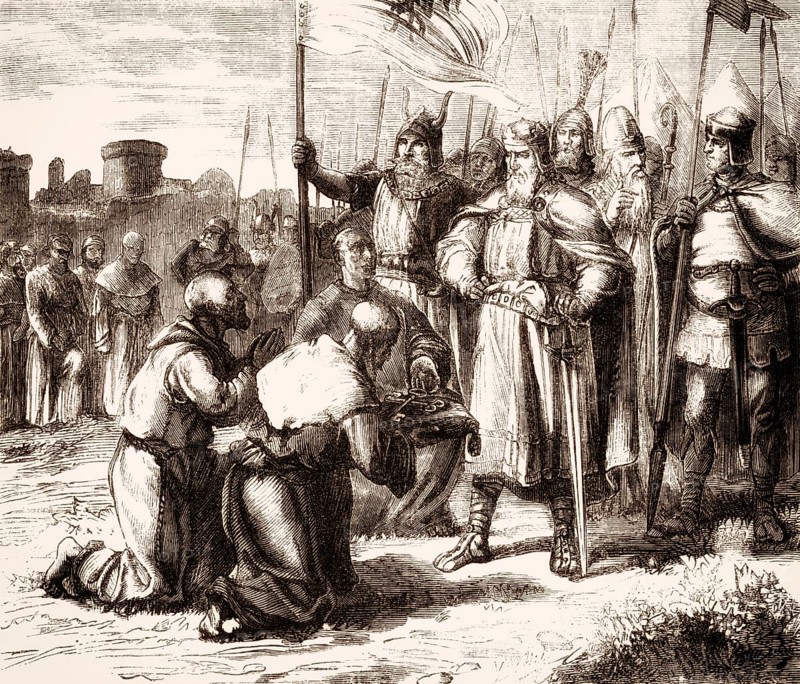 Charlemagne 747-814, King of the Franks, after the Siege or Battle of Pavia in 774