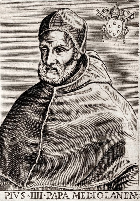 Pope Pius IV, 1499 –1565, born Giovanni Angelo Medici, Pope from 25 December 1559 to his death in 1565