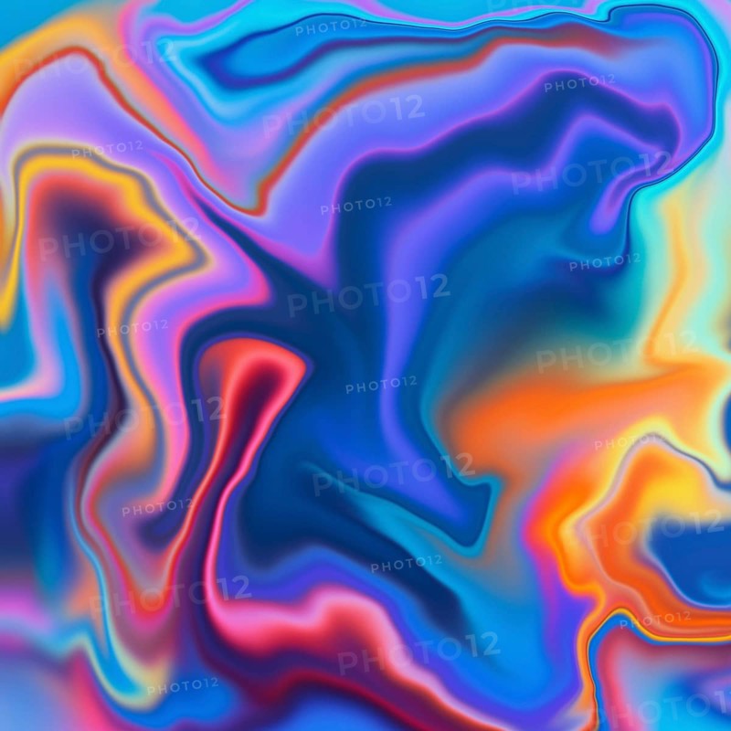 Abstract background featuring vibrant swirls of neon colors. Fluid patterns blend smoothly, creating a vivid, dynamic visual experience. Perfect for modern, creative designs
