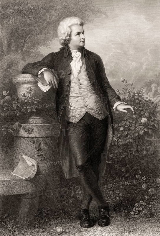 Wolfgang Amadeus Mozart, 1756, 1791, a composer of the First Viennese School
